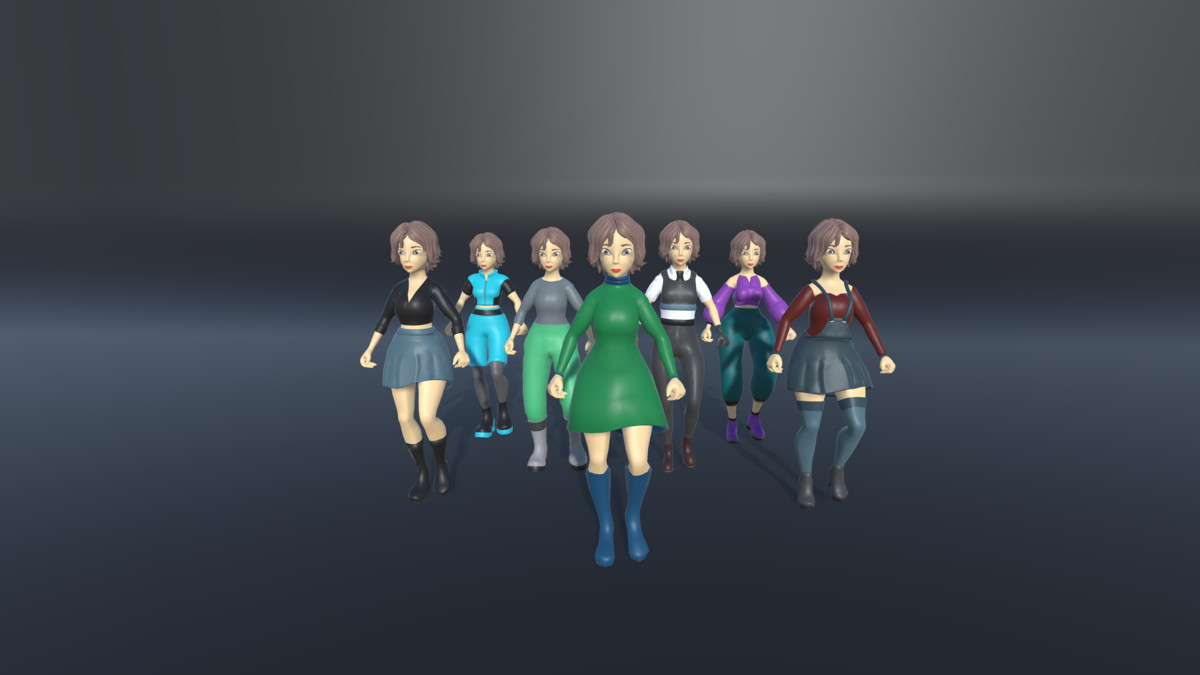 STYLIZED FEMALE CHARACTERS