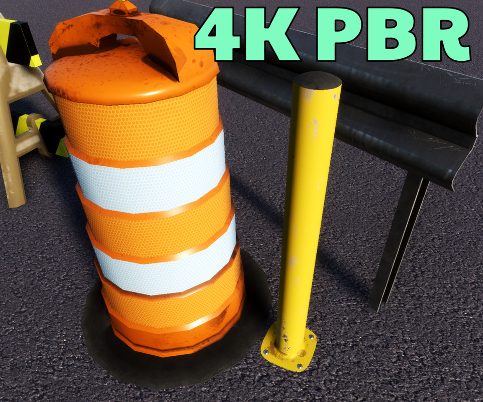 Traffic/Construction Props & Road Generation