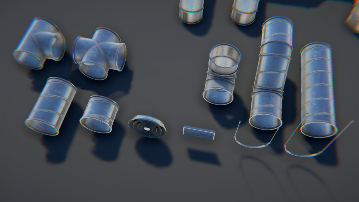 Modular Industrial Air Duct System