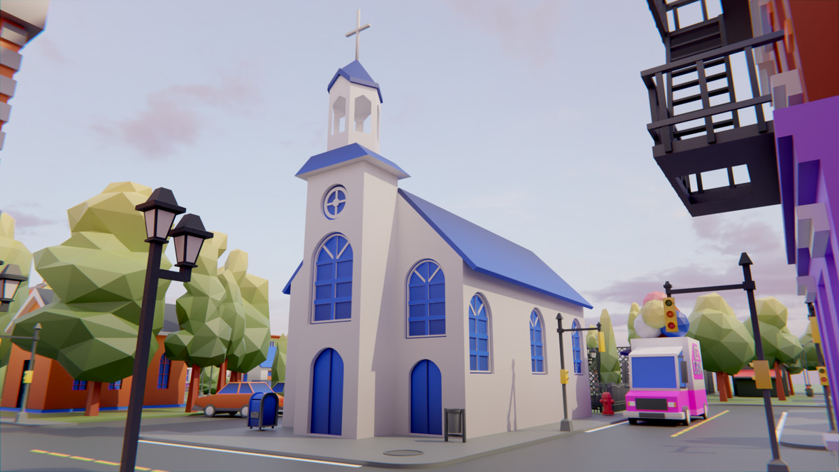 Low Poly Town by IGS