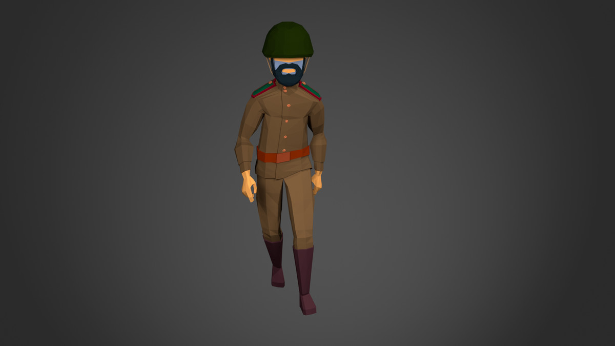 3D Characters World War 2 Lowpoly Pack