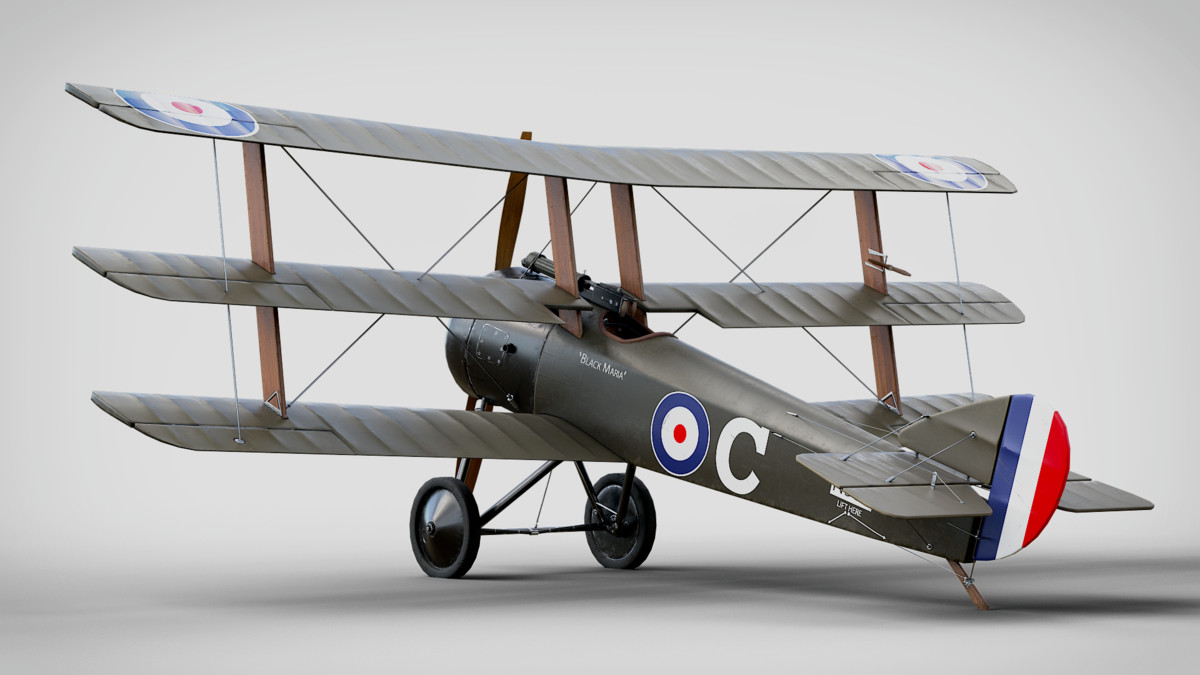 Aircraft Sopwith Triplane Rigged