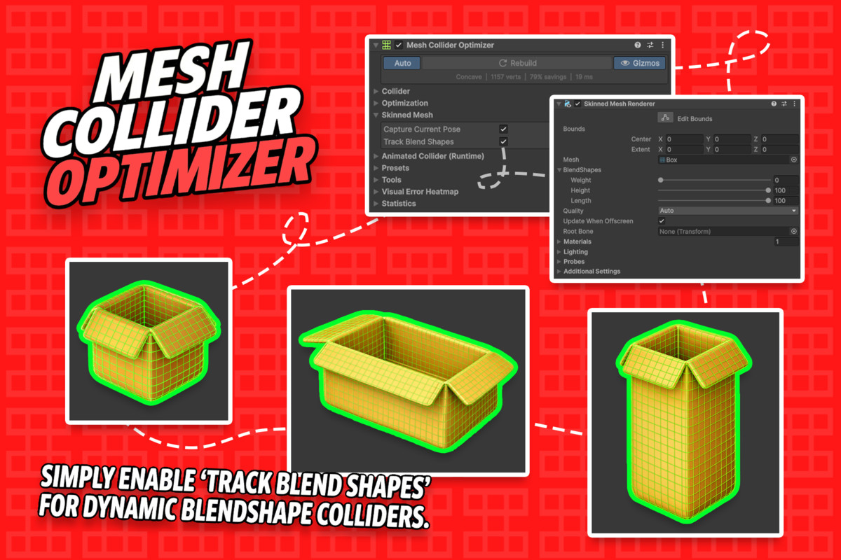 MESH COLLIDER OPTIMIZER – Advanced Animation Collider & BlendShape Colliders