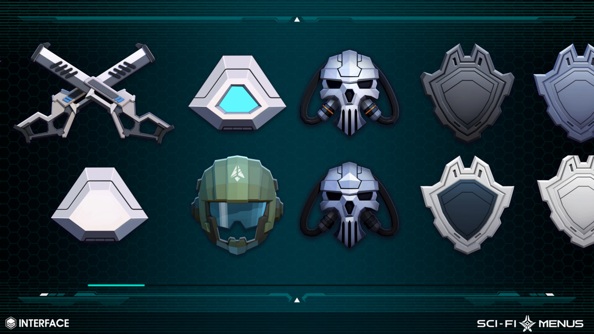 Sci-Fi Menus - Synty INTERFACE - GUI