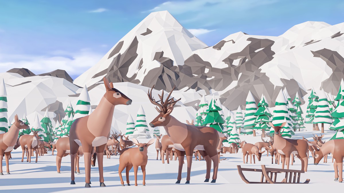 Arctic - Low Poly 3D Models Pack