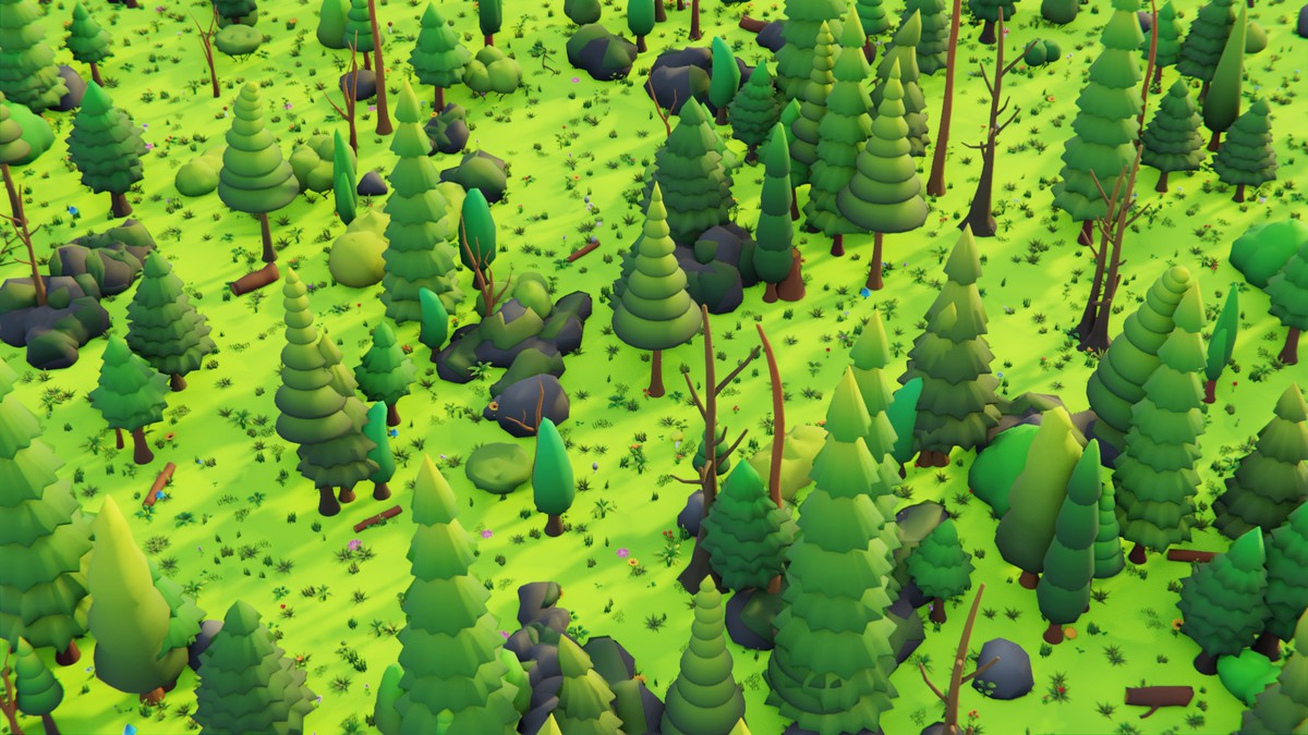 Low Poly Seasonal Forest Biome 2 by IGS