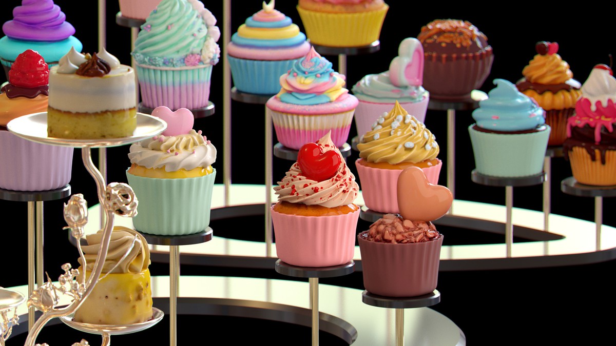 Sweet Dessert Asset Pack (Donuts, Cupcakes, Cake, Ice Cream, Candy)