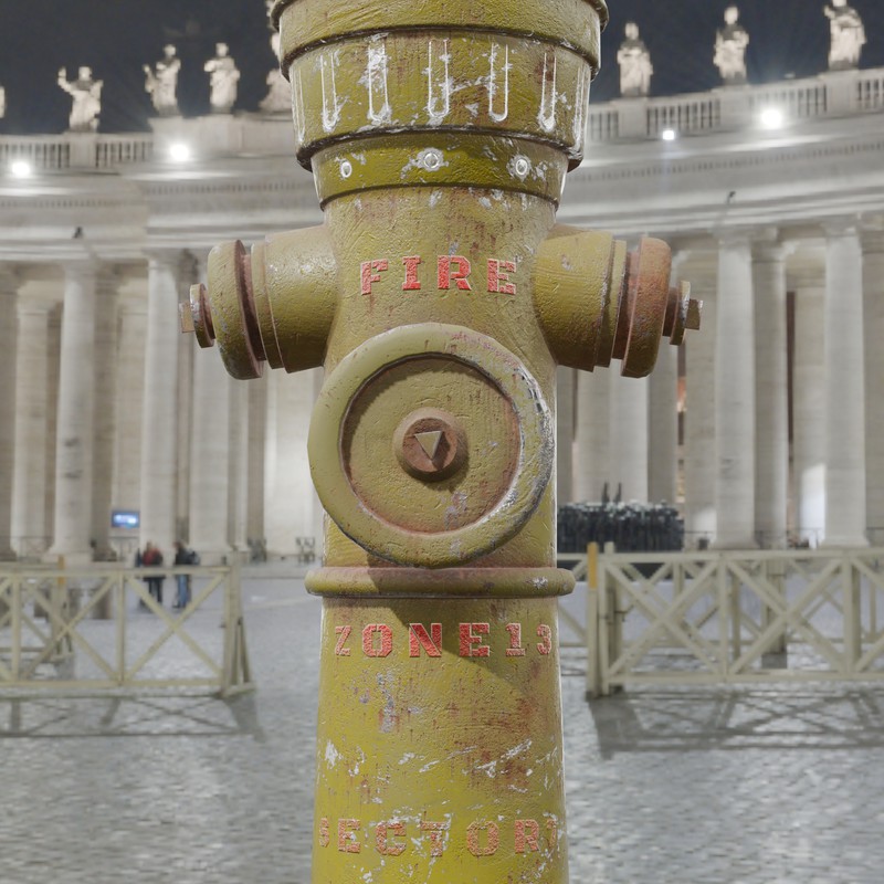 Rusty Fire Hydrant – Low Poly PBR with LODs (4 Variations)