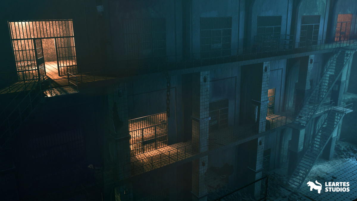 Haunted Prison Environment ( Exterior + Interior , Modular)