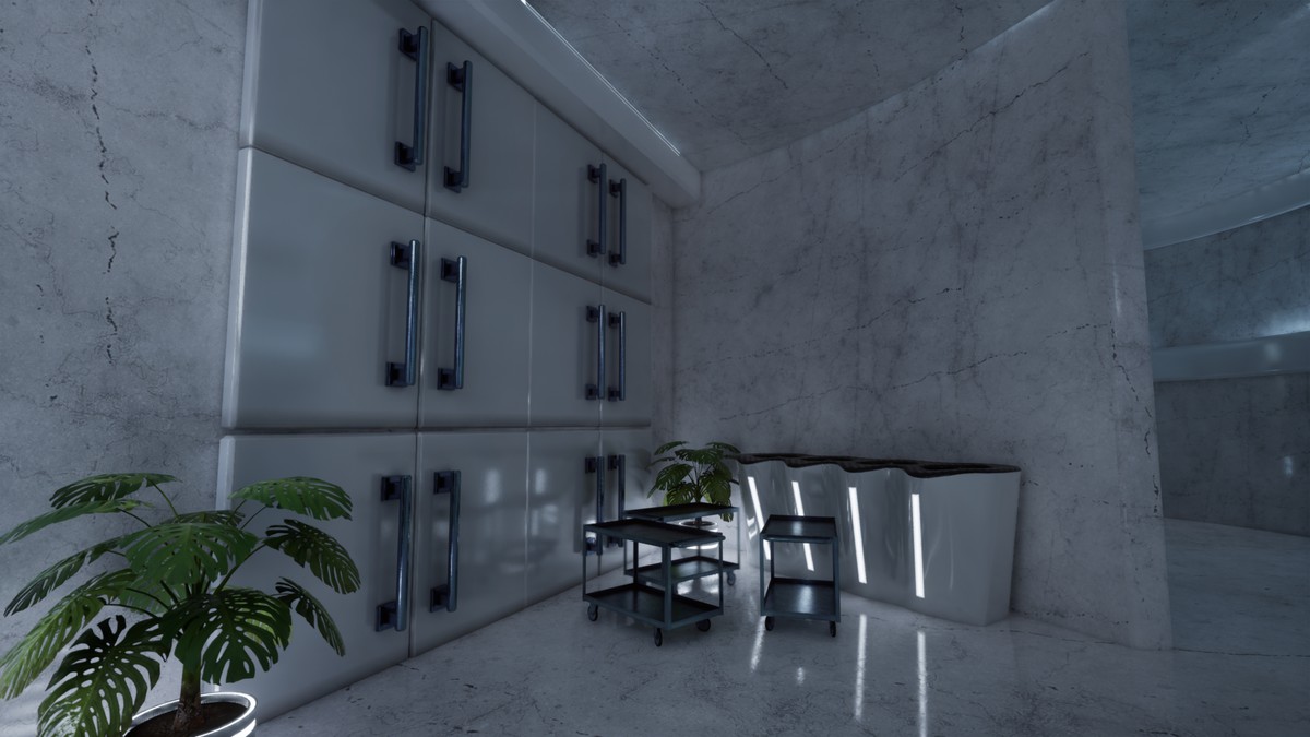 Futuristic Restroom – Sci-Fi Interior