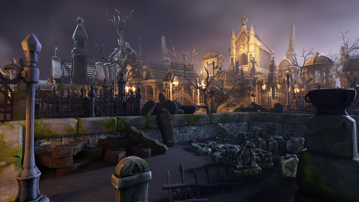 Stylized graveyard I