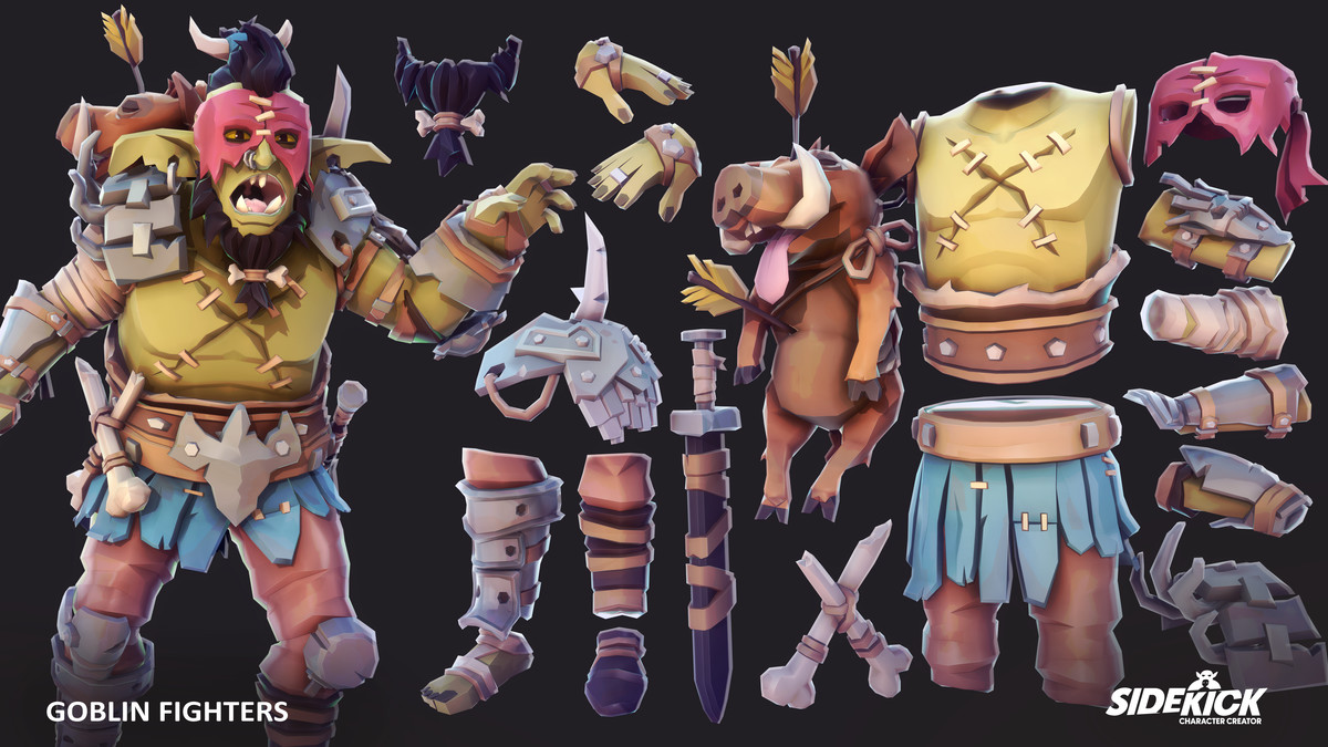 Goblin Fighters – Sidekick Modular Characters by Synty