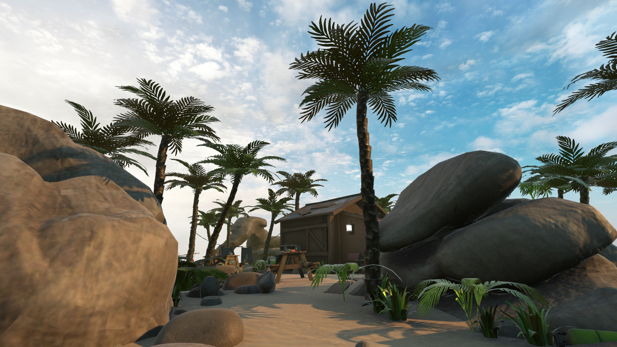 Realistic Beachfront Small Cabin Asset Package
