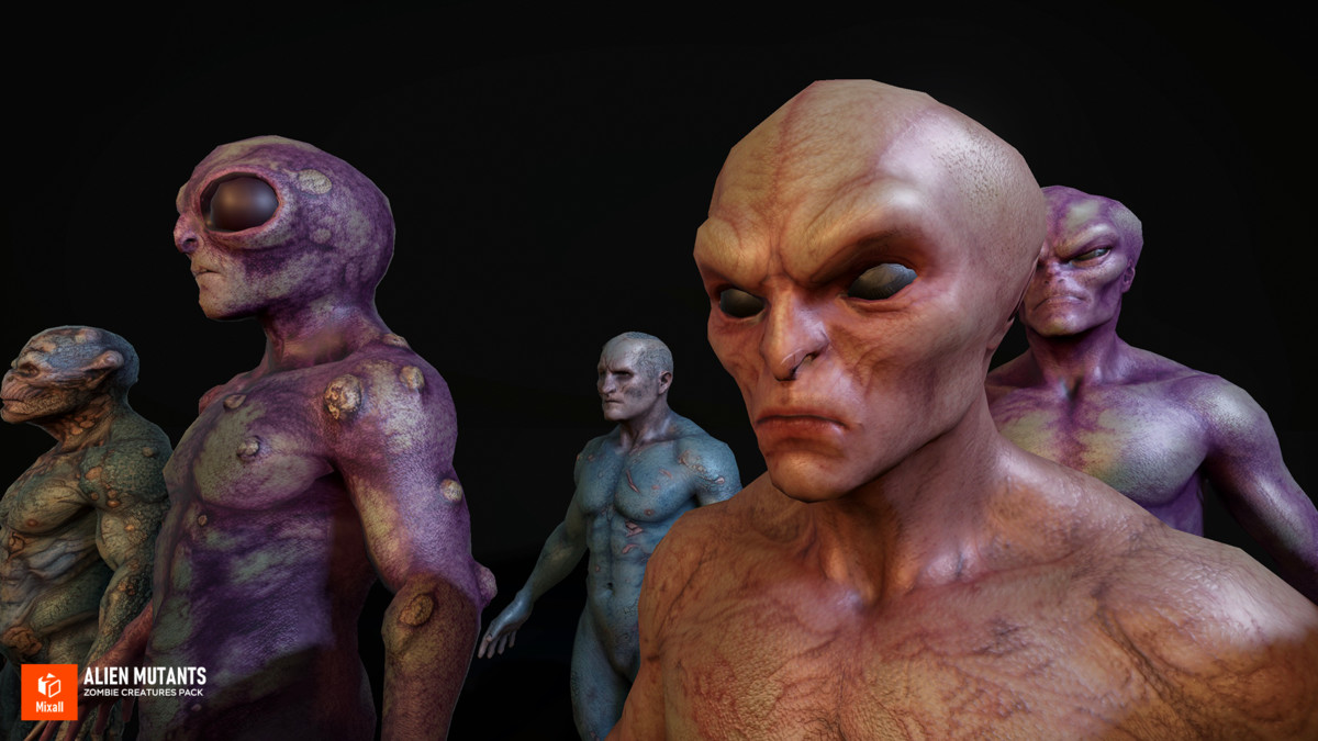 Alien Mutants - Zombie Creatures Pack