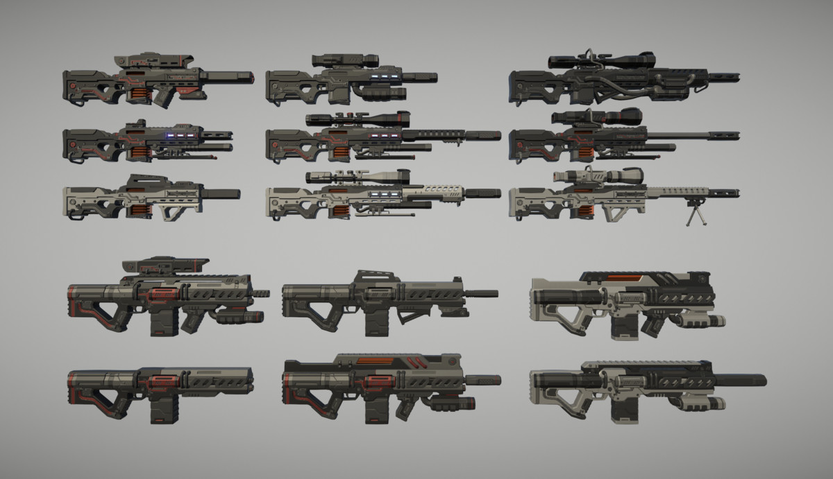 Cyberpunk Armory - Low Poly