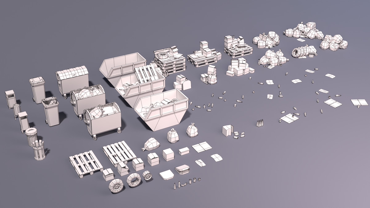 Modern City Props Pack (Stylized) – BoznaWhat