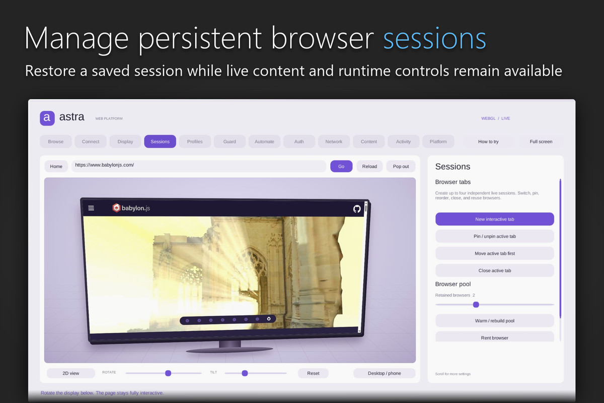 Astra Web Platform - WebView, JS Bridge & OAuth Toolkit