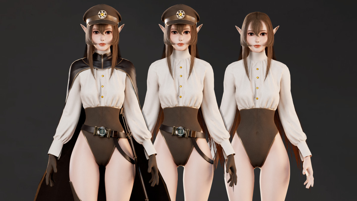 Lyanna - Steampunk Commander Elf Girl