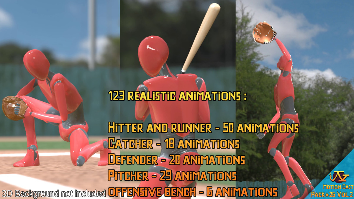 Baseball animations (Motion Cast#26 Vol.2)