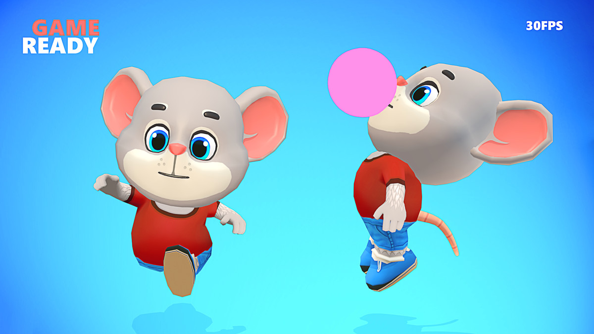 Mouse Rat Rodent Grey Animated