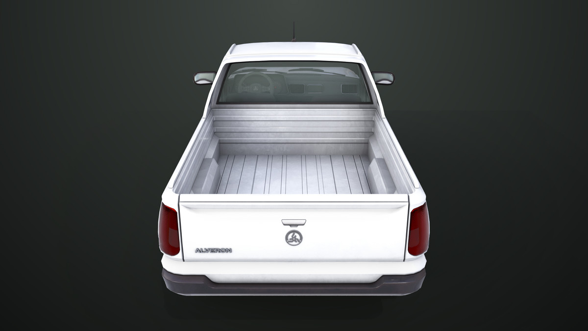 Pickup Truck01 Black and White URP HDRP Textures