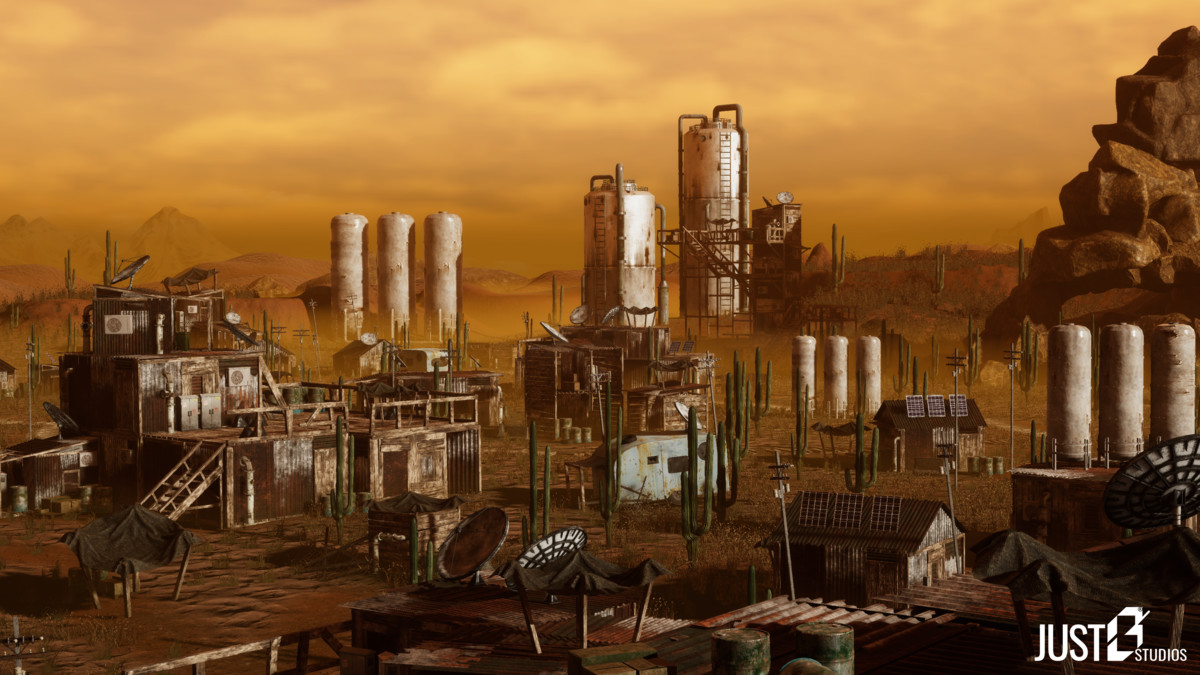 Modular Post Apocalyptic Desert Environment (Desert City,Desert Village)
