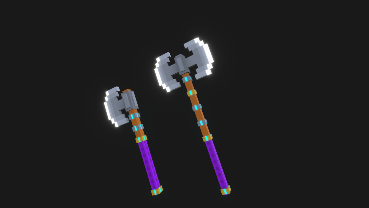 Stylized Voxel Medieval Weapons Pack