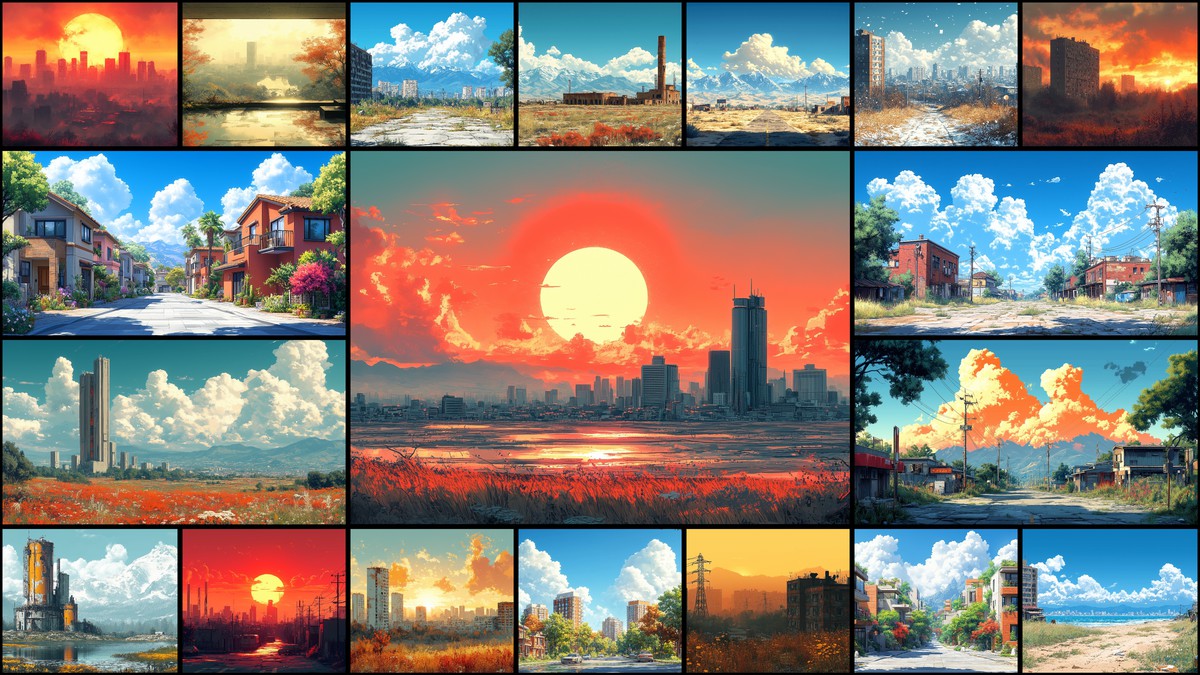 2D Backgrounds Huge Pack