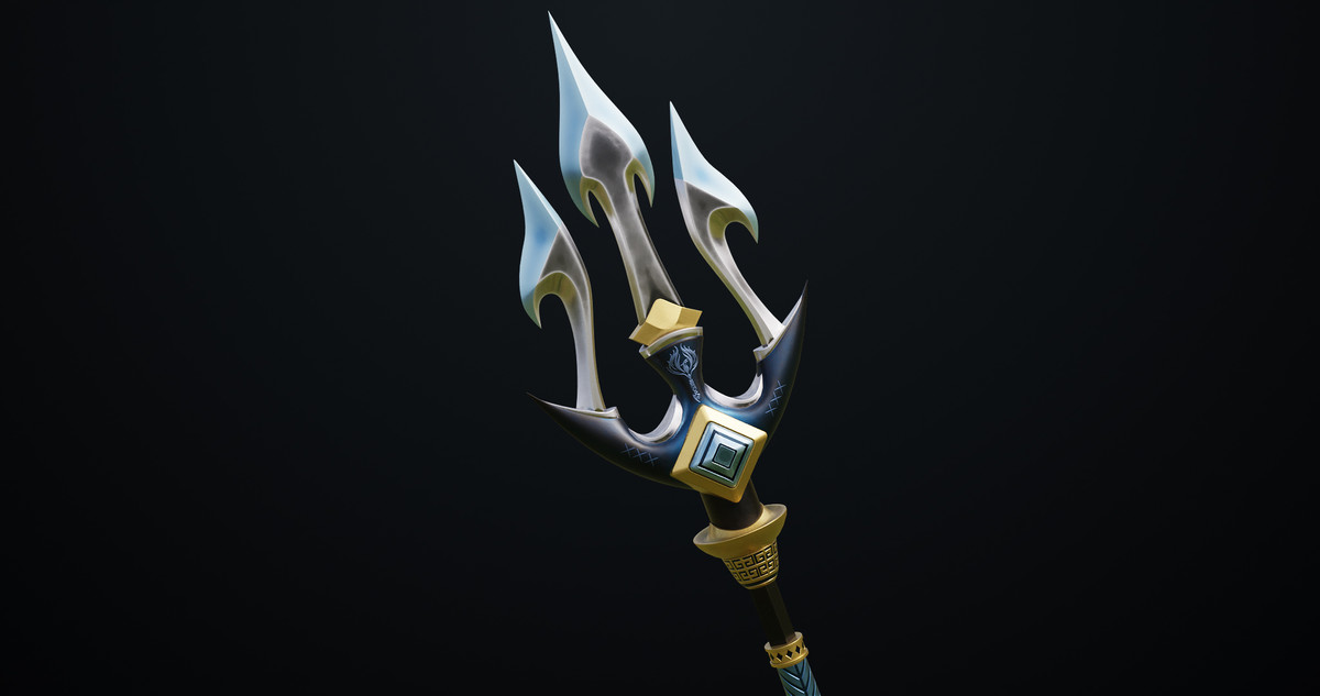 Fantasy Trident 03 URP HDRP Textures