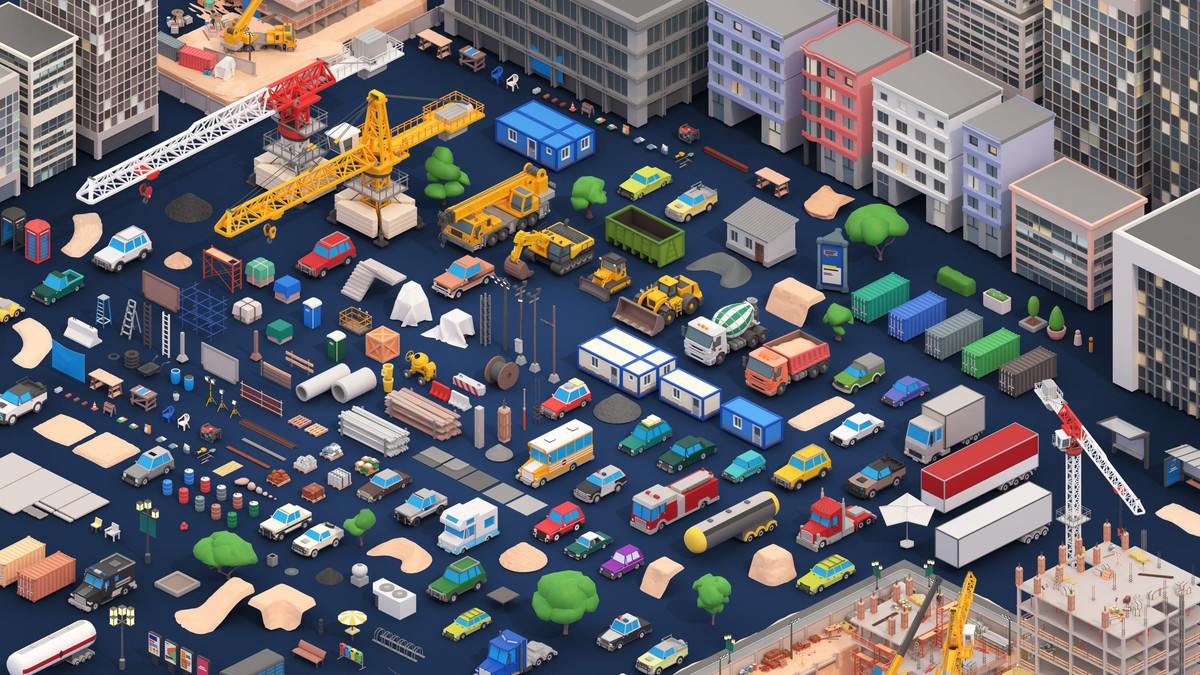 Construction - Low Poly 3D Models Pack