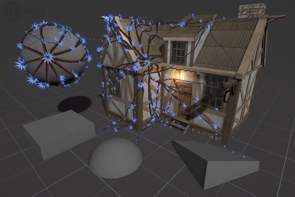 Particles roots & vine system