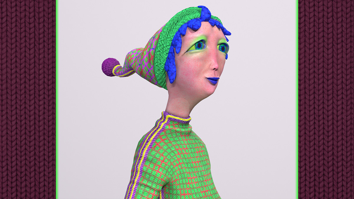 Funky Cartoon Woman - Cutsy