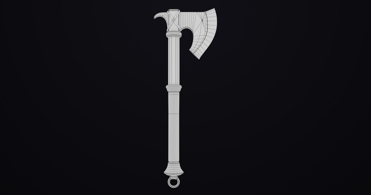 Battle Axe 14 Violet URP HDRP Textures