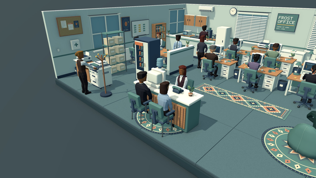 FrostOffice - Low Poly Office & Characters