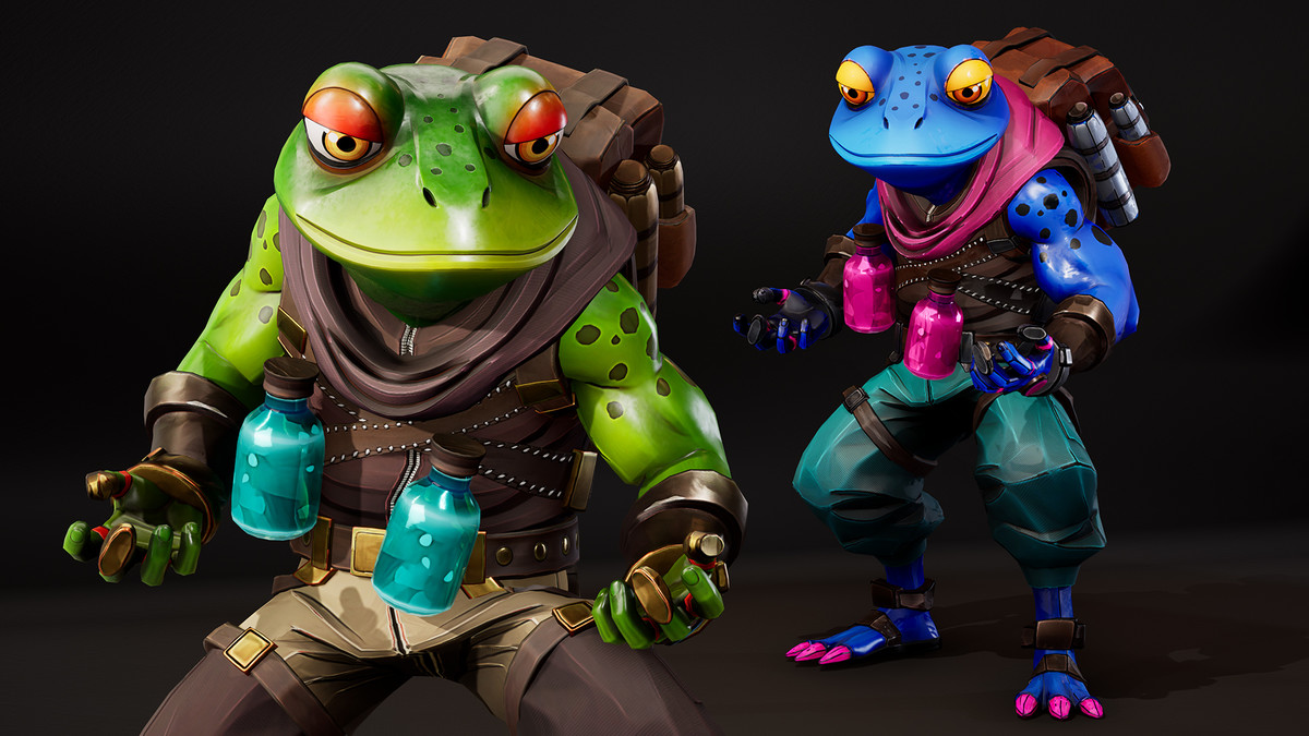 Stylized Alchemist Frog – Fantasy Character Pack (3 Skins)
