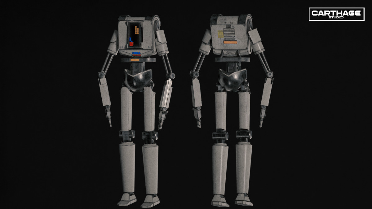 Security Robot NPC Bundle – 5 Rigged Game-Ready Characters