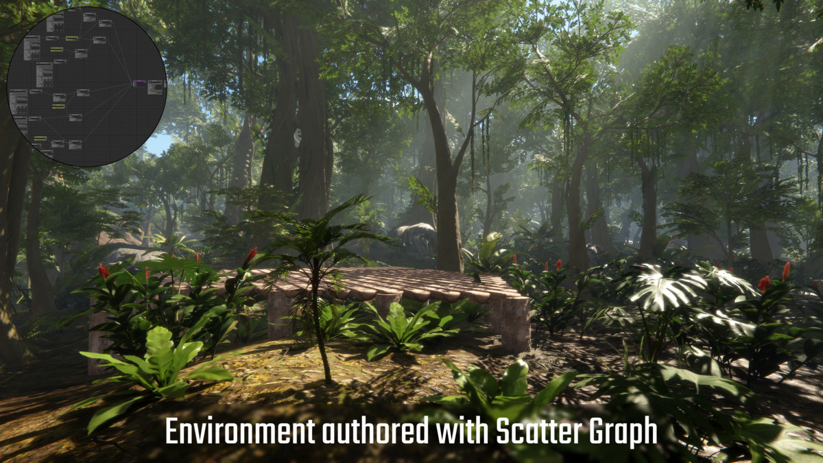 Scatter Graph - Procedural Placement & Runtime Spawning