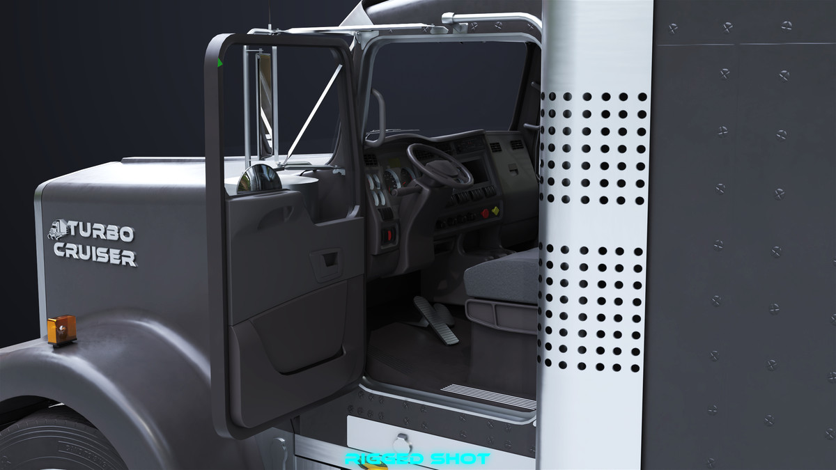Truck Chassis 02 Generic Black URP HDRP Textures