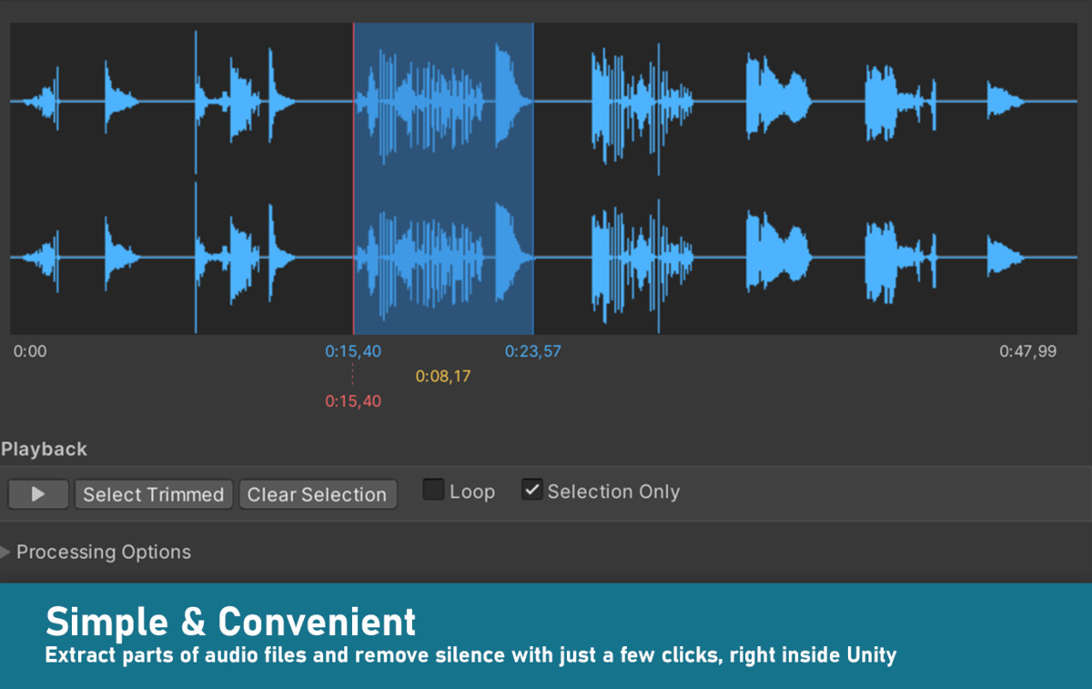 Audio Tools - Audio Clip Editor, Trimmer & Normalizer for Unity, image 3