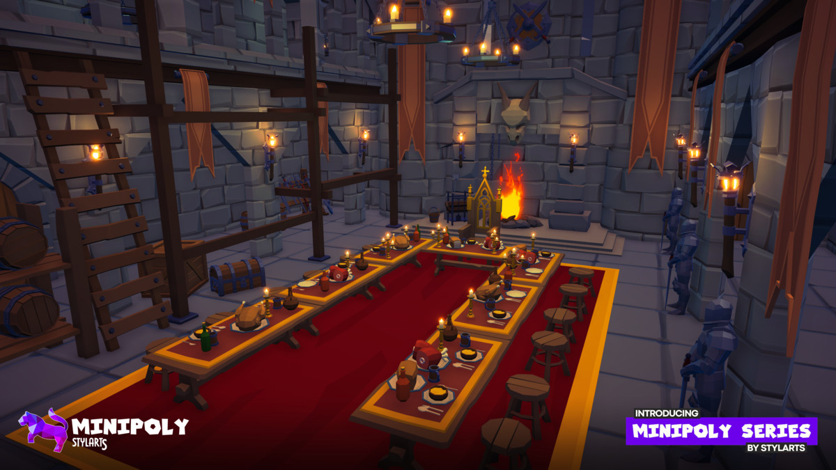 Minipoly Series - Mythic Castle ( Stylized Lowpoly Environment )