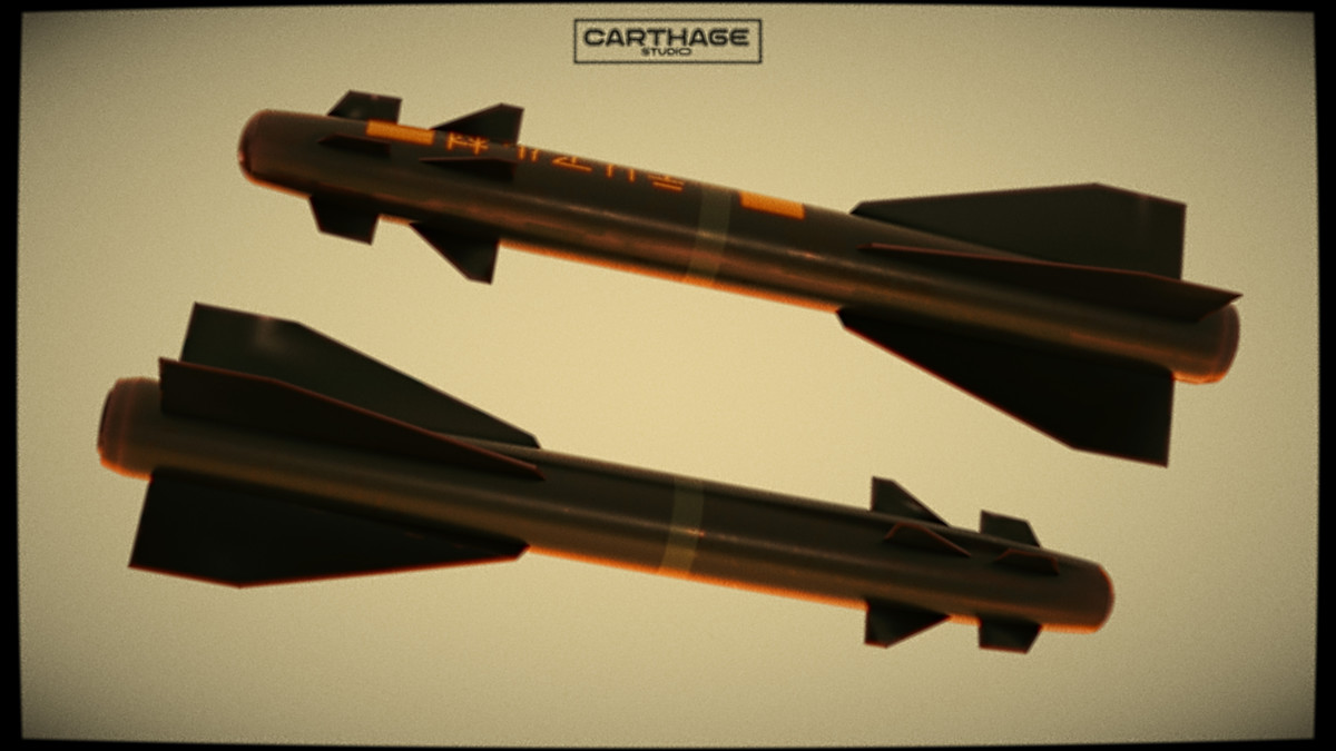 Modular lowpoly Missile & Launcher Pack