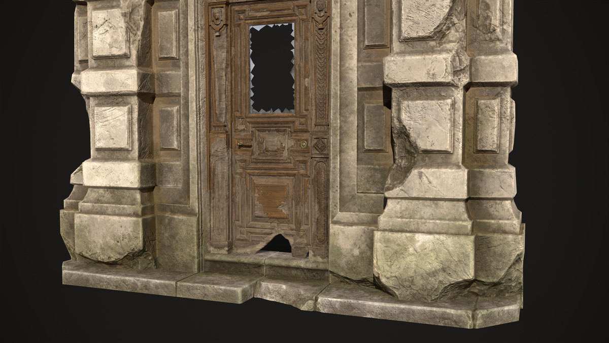Old Portal Abandoned Door
