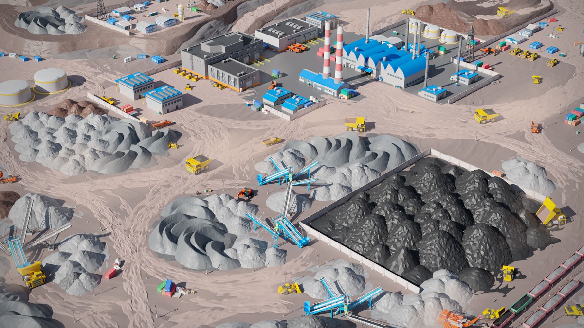 Mining Industry - Low Poly 3D Models Pack