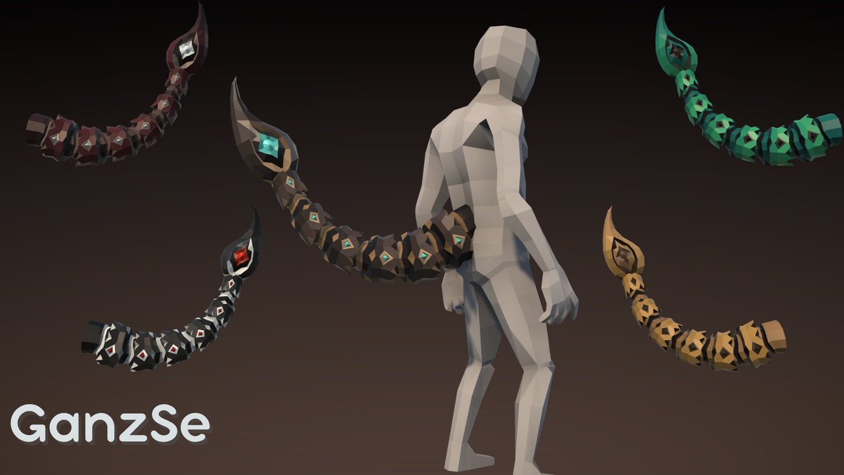 GanzSe Tails - Fantasy Low Poly Pack
