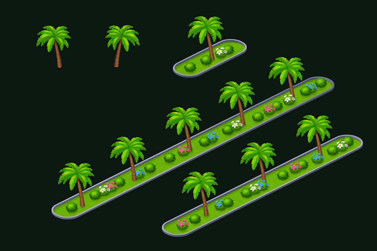 Isometric Beach Environment Pack