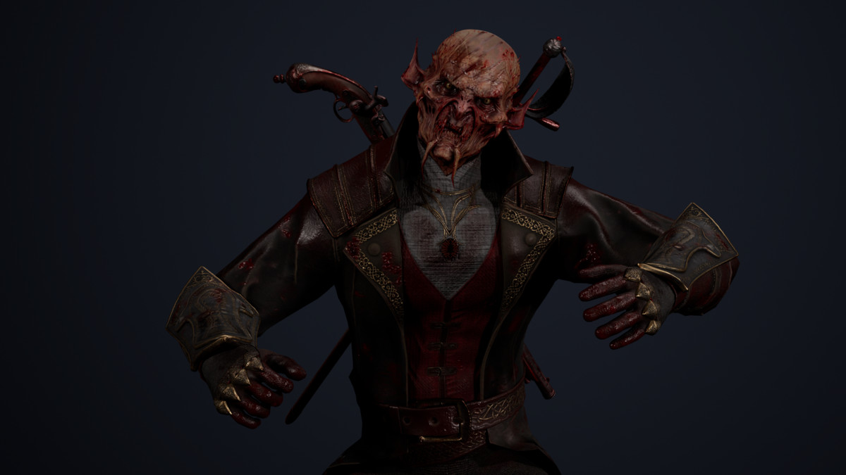 Vampire Monster Character – Dark Fantasy Hunter | Horror Enemy