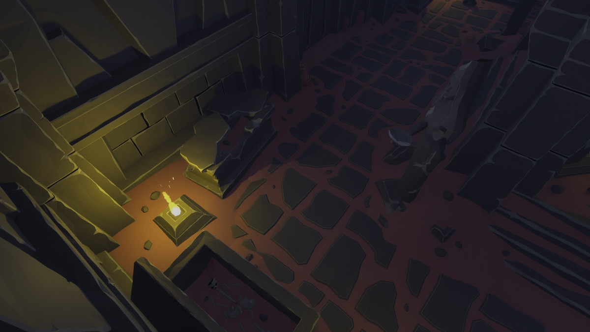 Low Poly Style Desert Dungeon