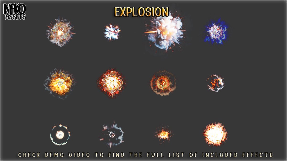 HQ Flipbook VFX (256+ Effects) | Magic, Fire, RPG | URP/HDRP/BIRP