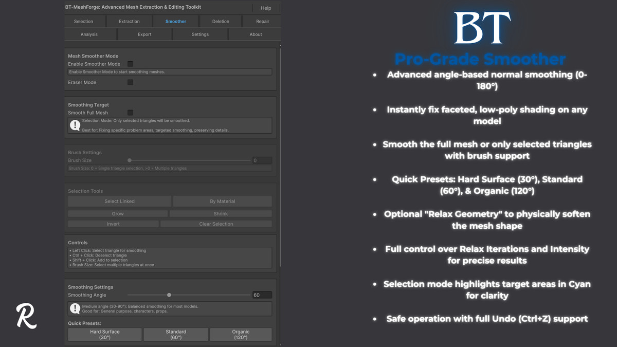 BT-MeshForge: Advanced Mesh Extraction & Editing Toolkit
