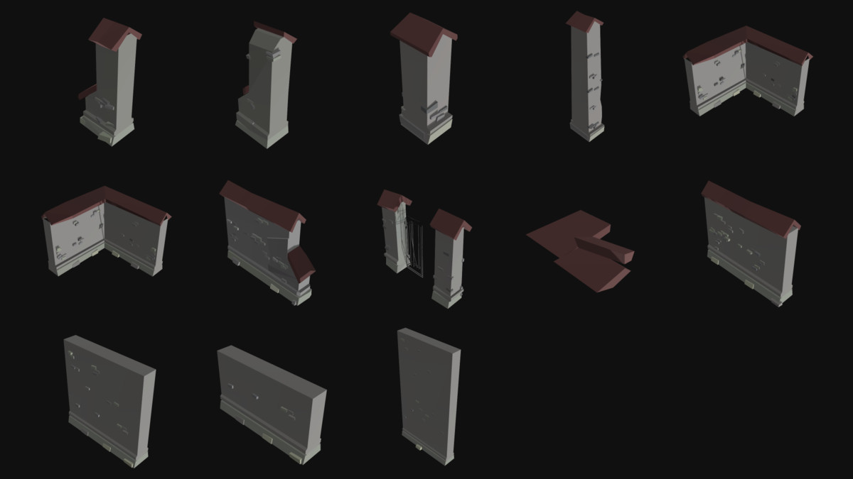 Gravefield Cemetery Kit - PRO (800+ assets)